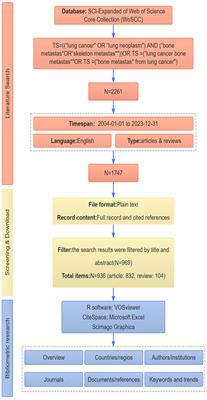 Bibliometric analysis of bone metastases from lung cancer research from 2004 to 2023